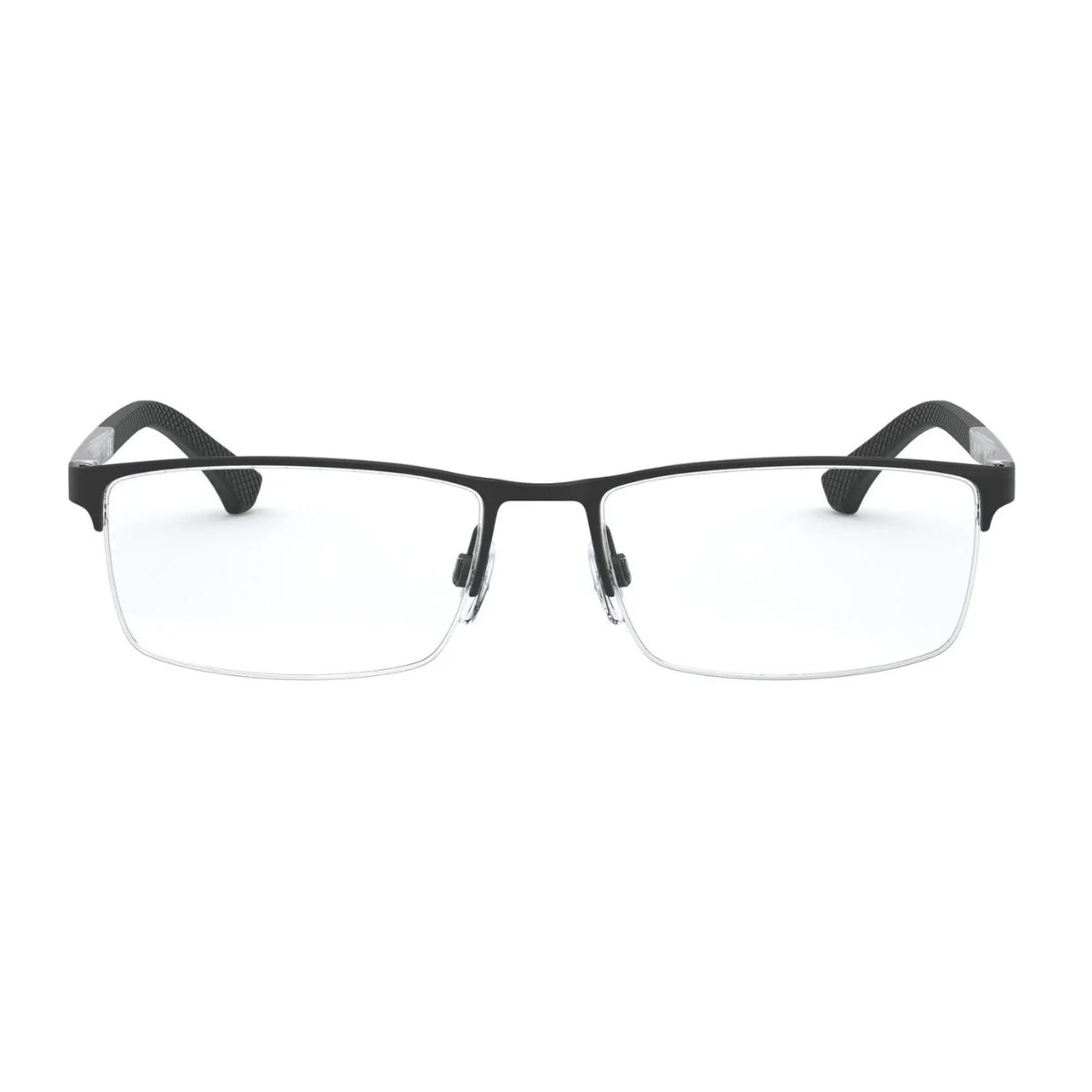 Emporio Armani optical frame EA 1041 3094 half rim rectangle eyeglasses for men - Optorium