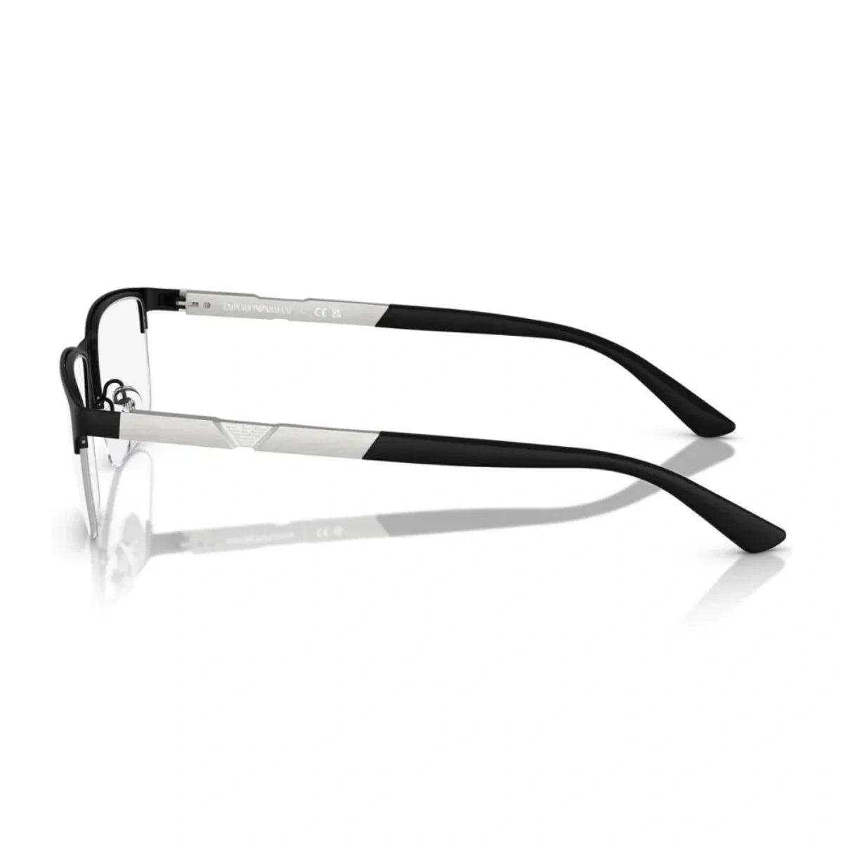 Stylish Emporio Armani EA 1164 3001 black rectangle prescription glasses for men