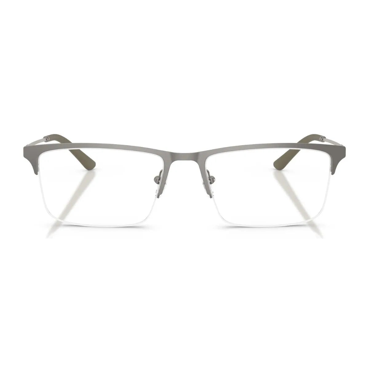 Shop Emporio Armani Frame EA1177 3425 Grey color half rim luxury prescription glasses, stylish Emporio Armani optical eyewear for men & women rectangle shape in India at Optorium.