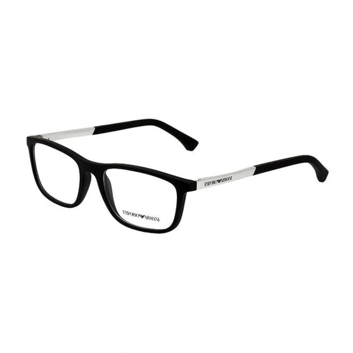 Premium black rectangle optical glasses for men – Emporio Armani eyewear EA 3069 5063 at Optorium