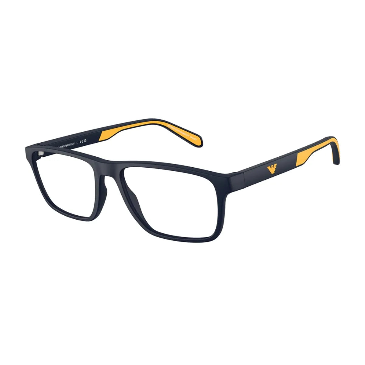 Stylish black rectangle acetate eyeglasses for men – Emporio Armani EA 3233 5088 at Optorium