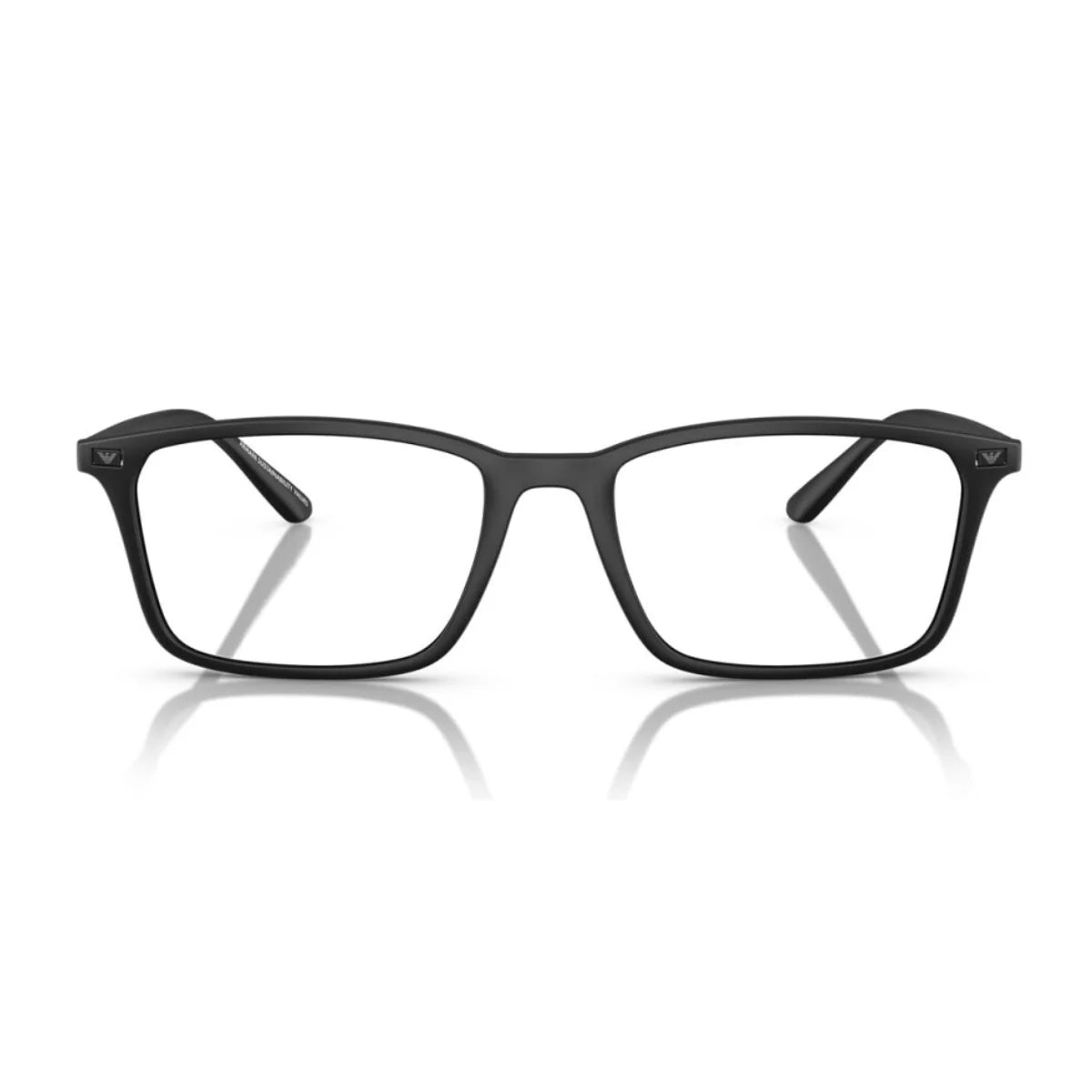 Emporio Armani EA 3237 5001 rectangle full rim eyeglasses for men at Optorium