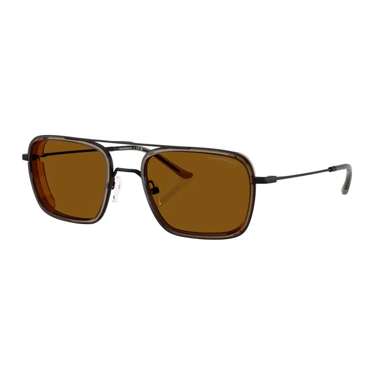 Emporio Armani sunglasses for men & women, model EA 2162 3001/71 in black square frame. Premium Emporio Armani UV protection sunglasses India, perfect eyewear online at Optorium.