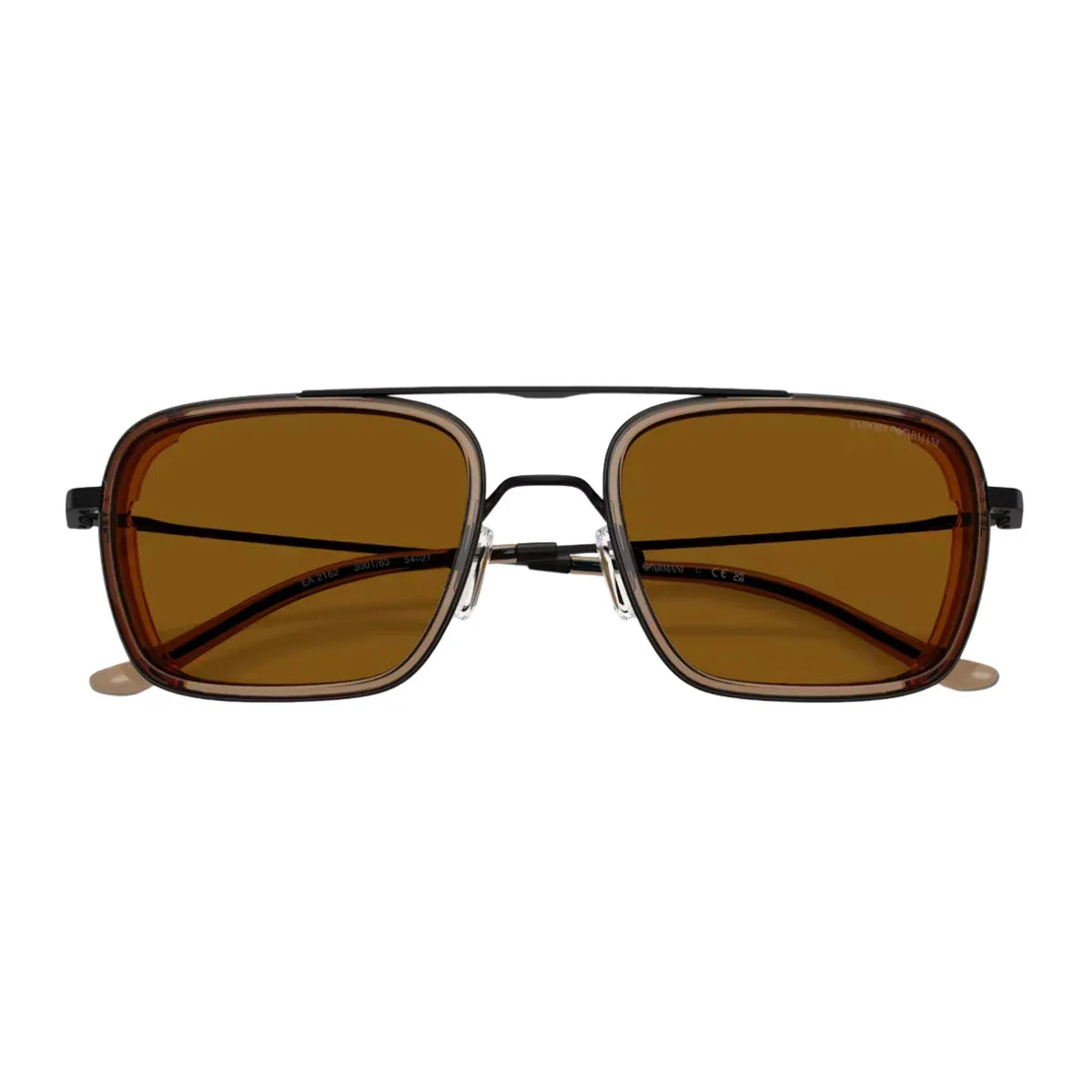 Shop Emporio Armani sunglasses for men & women EA 2162 3001/71, premium black square eyewear with UV protection. Trending Emporio Armani sunglasses available at Optorium.