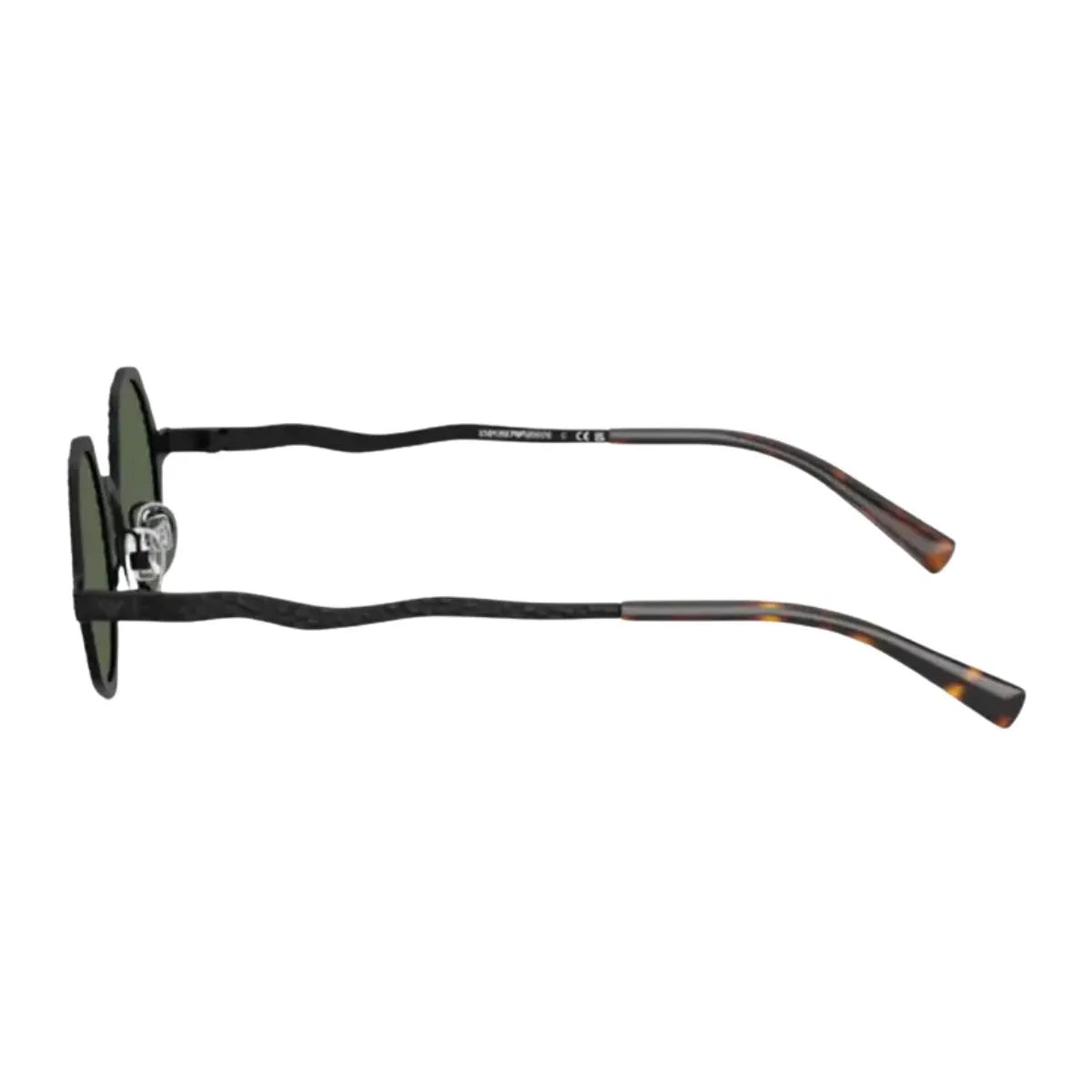 Buy Emporio Armani EA 2166 3001/2 round sunglasses for men. Matte black stylish eyewear with UV protection, top Emporio Armani sunglasses in India – Optorium.
