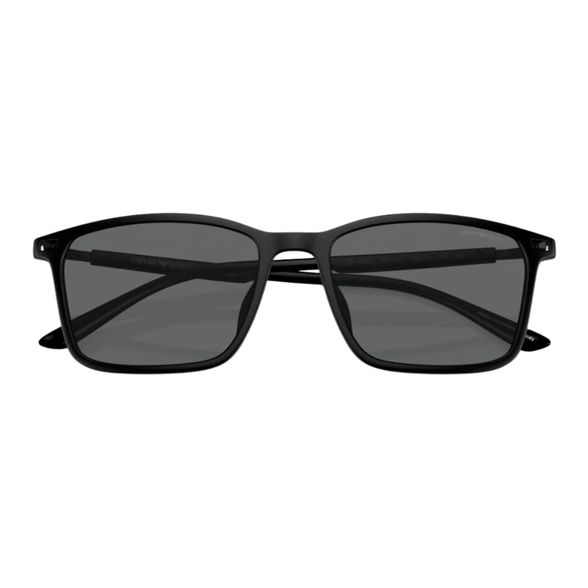 Buy fashionable mens sunglasses Emporio Armani in square shape black color, authentic Emporio Armani UV protection sunglasses EA 4223U 500187 collection in India only at Optorium.