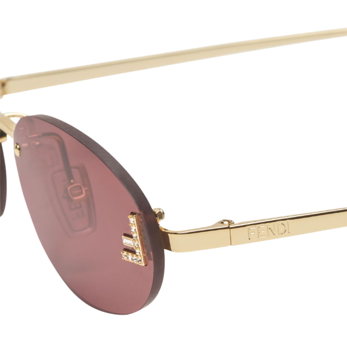 Stylish Fendi FE4075US Women Sunglasses Oval Shape Designer Eyewear Hyderabad