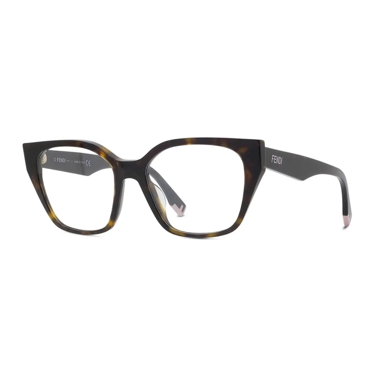 Premium Fendi Frame FE50001L 052 Havana cat-eye fendi eyeglasses featuring elegant designer style, modern fendi glasses and iconic fendi frames at optorium