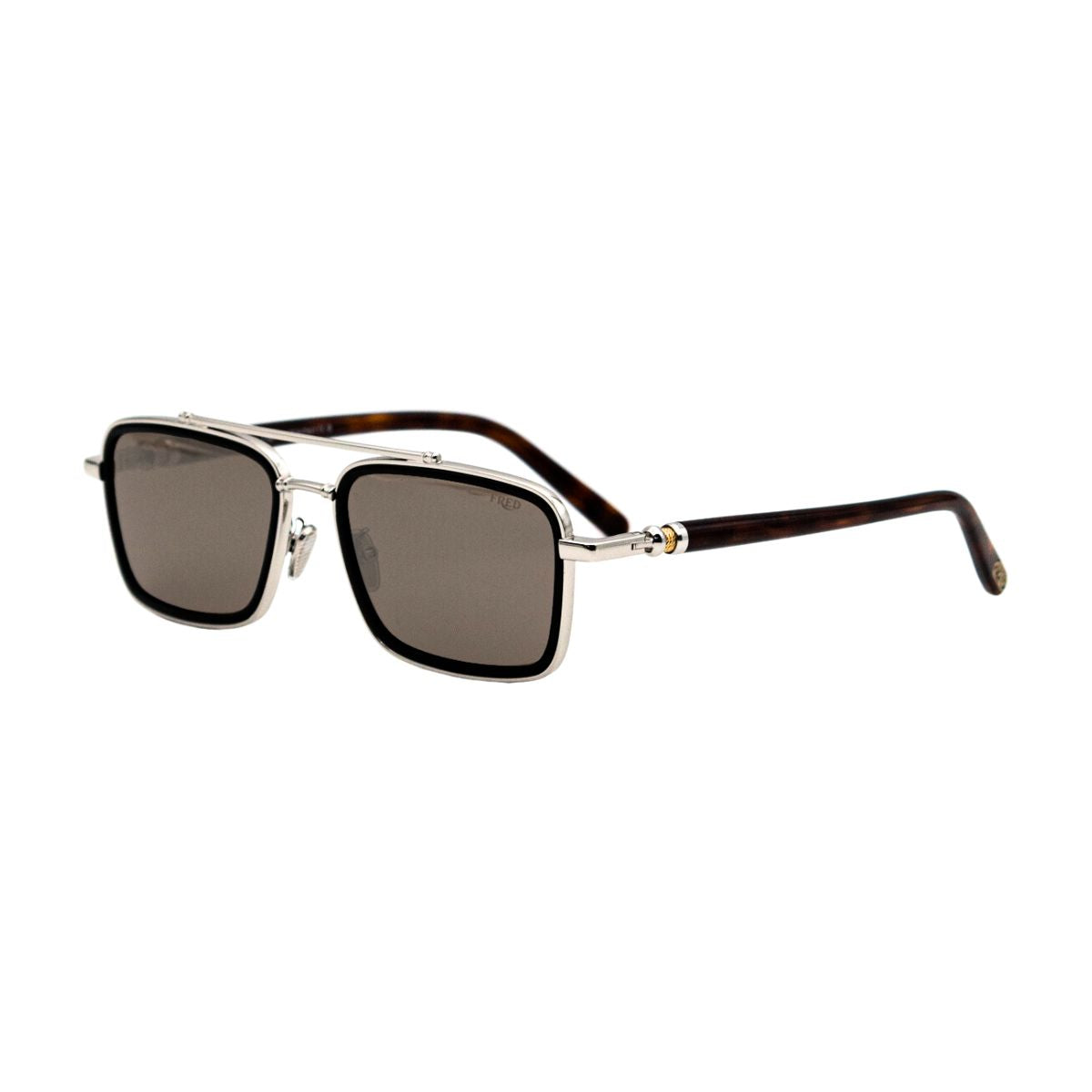 "Shop Fred FG40070U 16G stylish light brown sunglasses for modern eyewear at Optorium."
