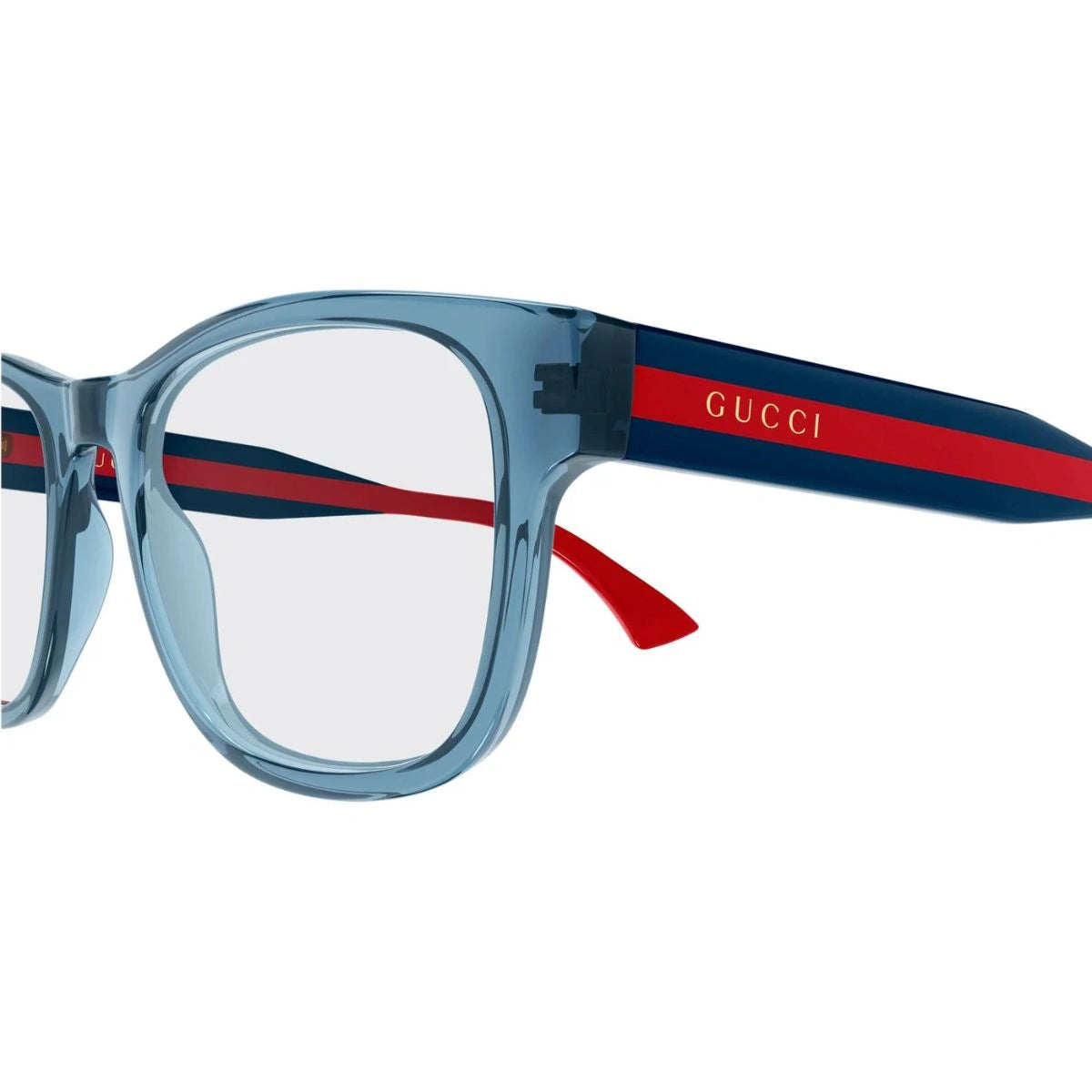 Stylish Gucci Men Optical Frame Transparent Blue Eyewear