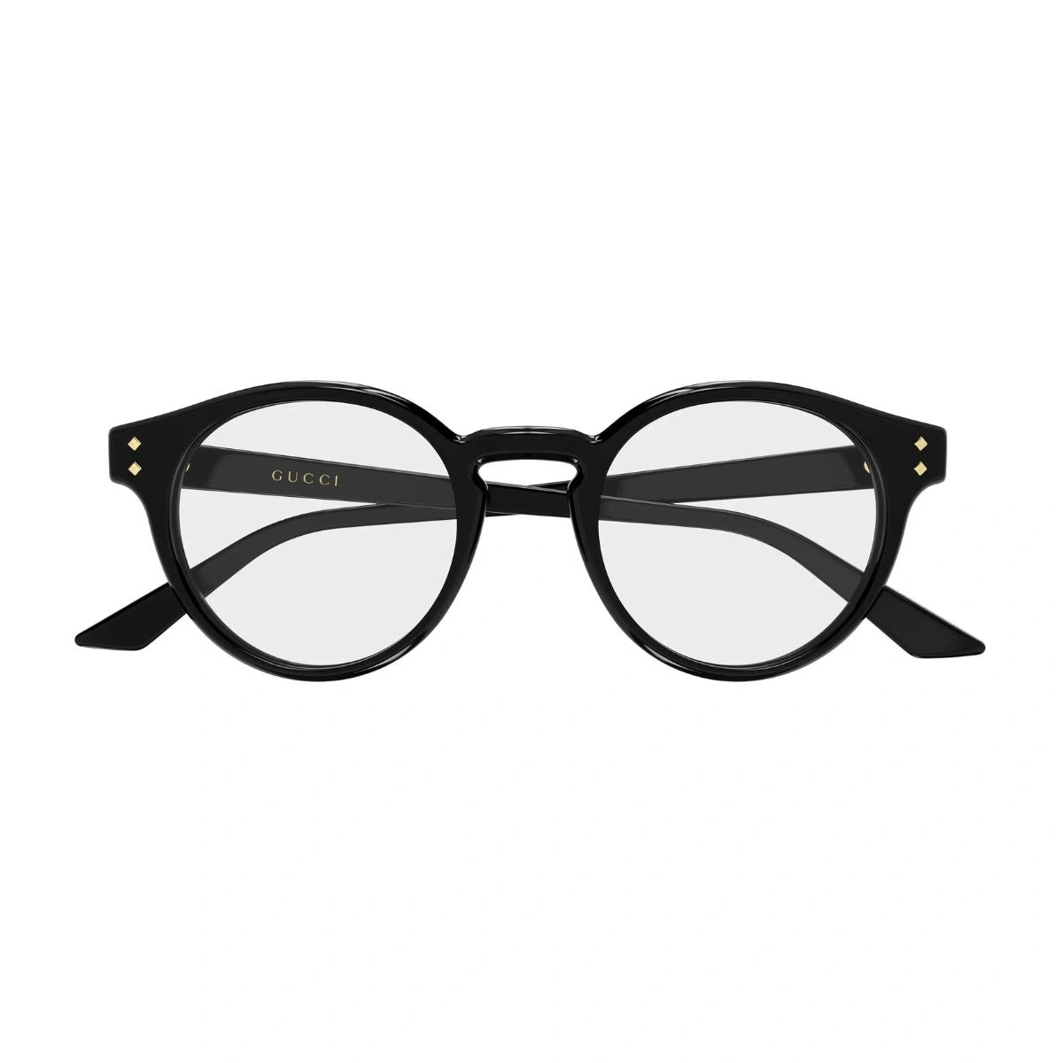 Gucci GG2133O 001 stylish round eyeglasses men black frame