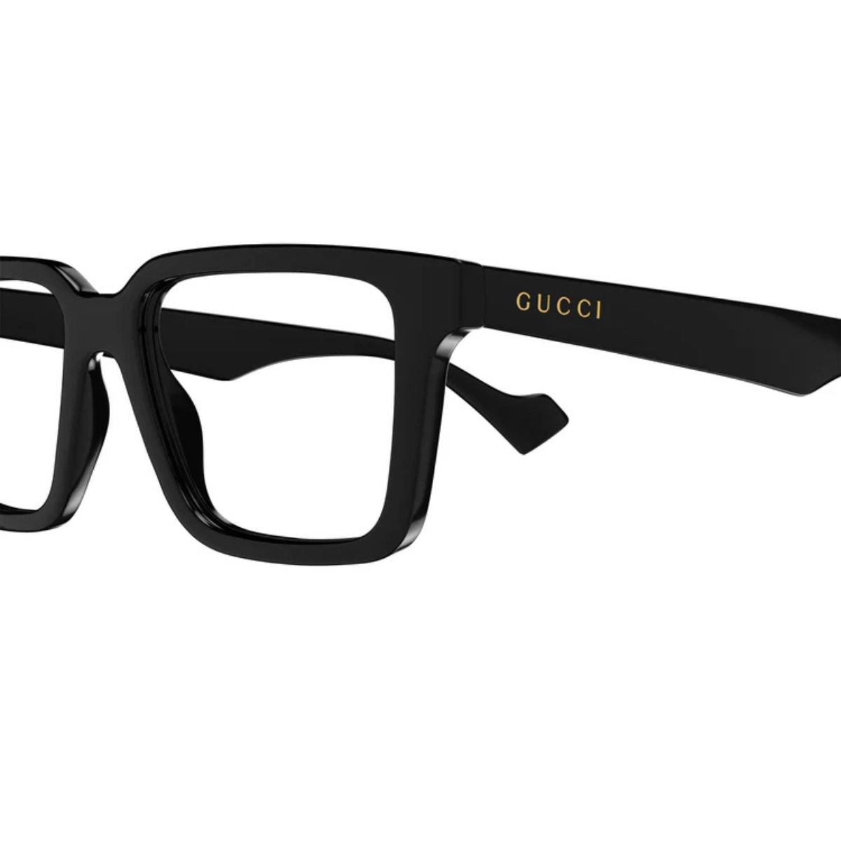 Gucci GG1672 005 black rectangle frame – modern and sleek eyewear for men. Perfect for style and comfort. Available now online at Optorium.