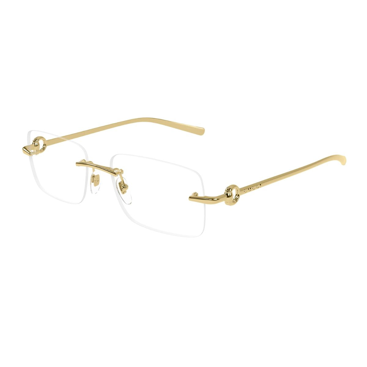 Gucci Gold Frame GG1703O 003 – Rectangle frame with a sophisticated gold tone, offering style and durability for men. Discover this elegant frame online at Optorium.