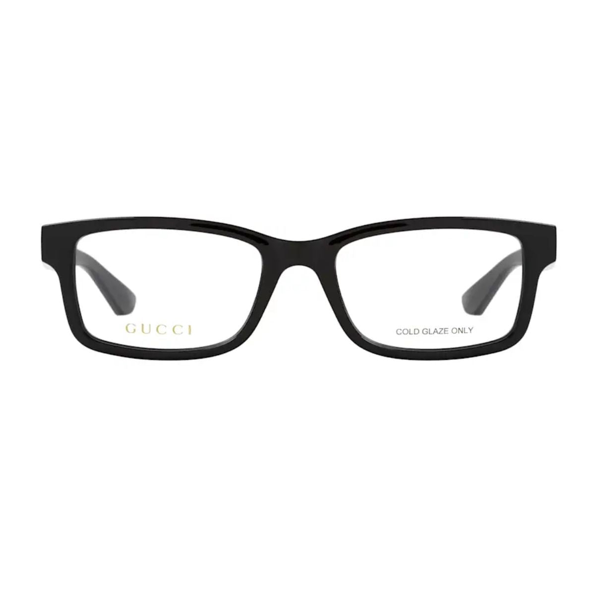 Gucci Frame GG1717O 001 – Black square optical frame for men, crafted from premium acetate, available online at Optorium.