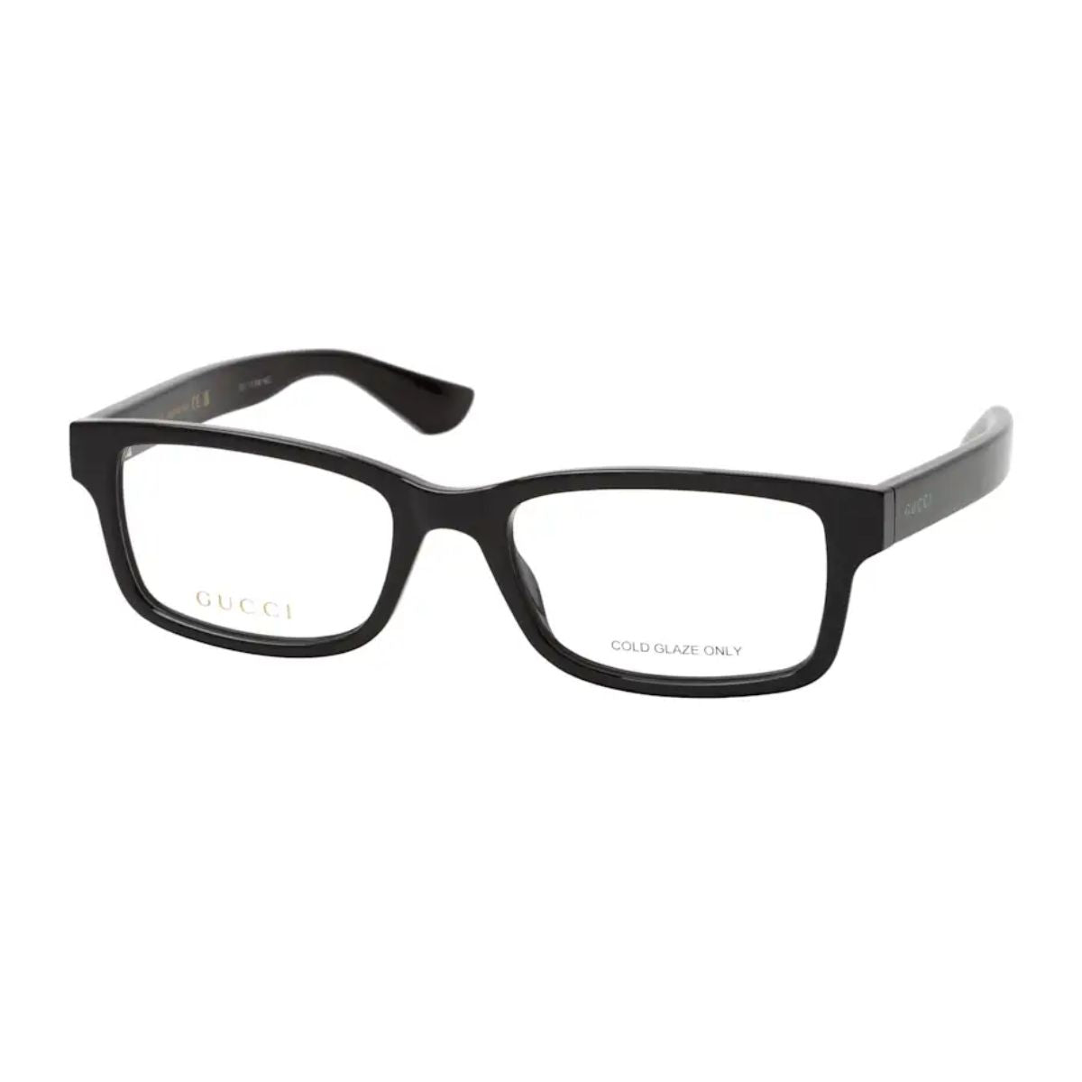 Stylish Gucci GG1717O 001 black square frame for men – durable and lightweight, shop now at Optorium.