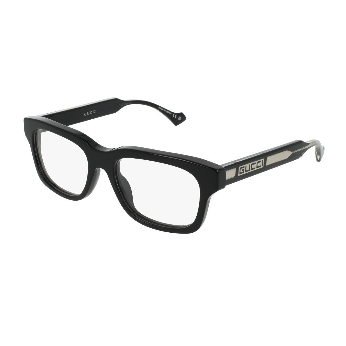 Gucci black square-shaped prescription glasses GG1731O 001, stylish men's eyewear available at Optorium in Banjara Hills, Gachibowli, Secunderabad & Kukatpally – buy online at Optorium.