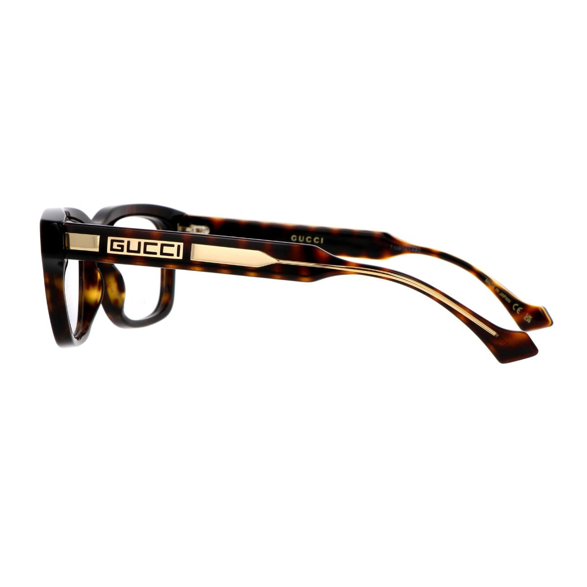 Gucci GG1731O 002 men’s square optical frames in havana, high-quality luxury eyewear at Optorium Hyderabad – order online at Optorium.