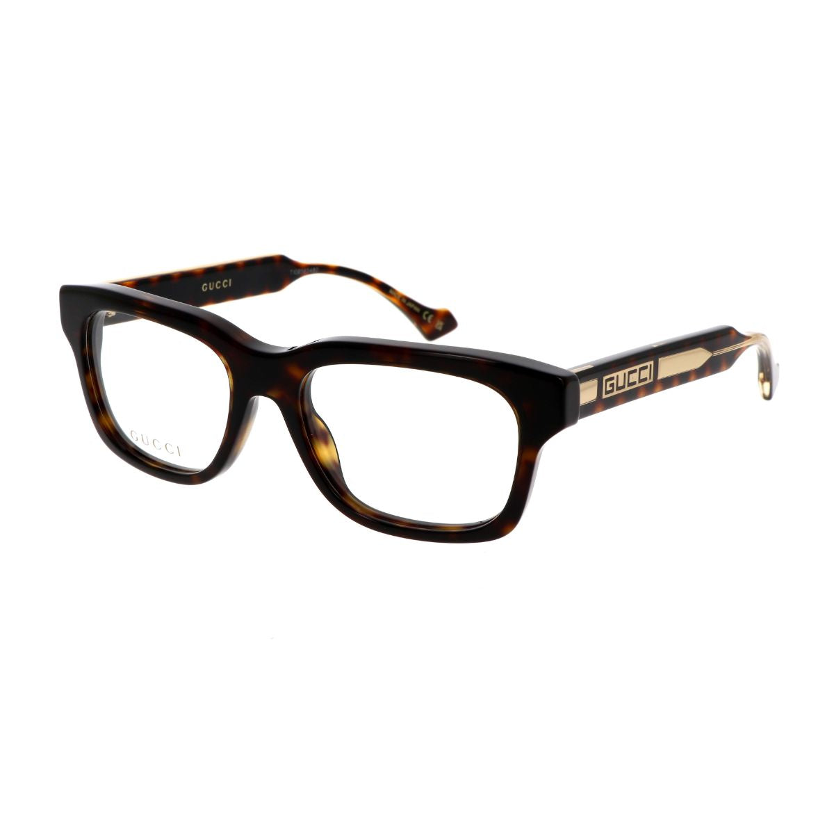 Gucci havana square-shaped prescription glasses GG1731O 002, stylish men's eyewear available at Optorium in Banjara Hills, Gachibowli, Secunderabad & Kukatpally – buy online at Optorium.