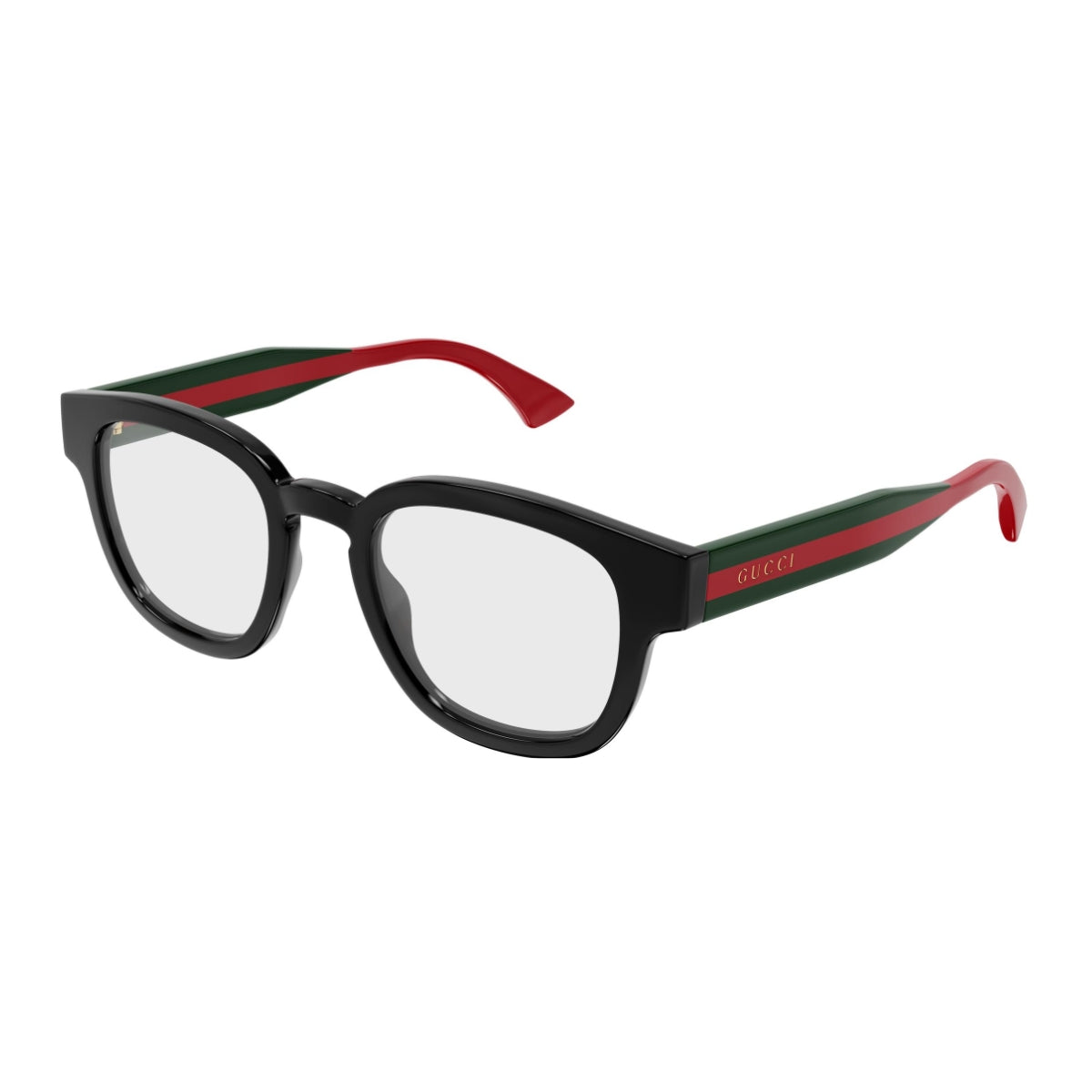 Gucci men eyeglasses GG1992O 001 with red and green temples available at optorium.