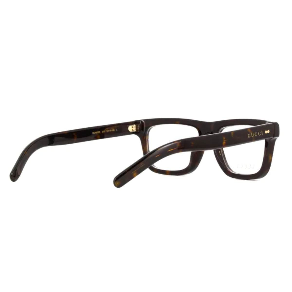 "Gucci GG1525O 002 Eyewear Frames For Men's At Optorium | Gucci 1525O 002 Optical Glasses"