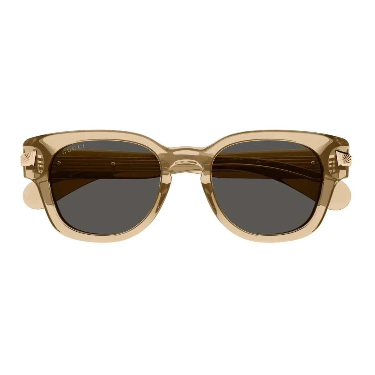 Gucci sunglasses GG 1518S 004, premium square sunglasses from Gucci with UV protection. Stylish brown Gucci sunglasses for men and trending Gucci shades men collection at optorium.