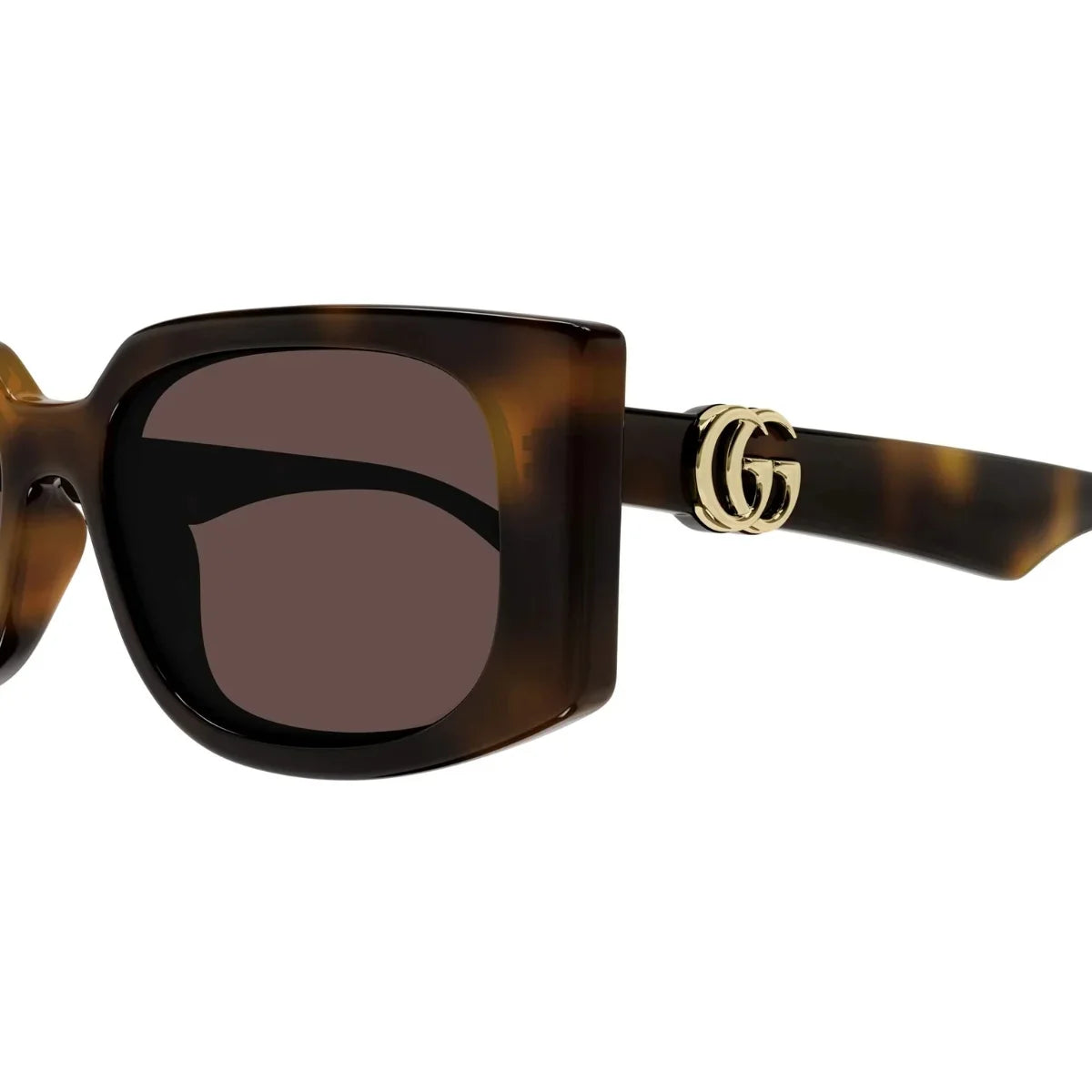 Luxury Gucci GG1534S 002 Women Brown Lenses Dark Havana sunglass. Designer gucci Shades at Optorium