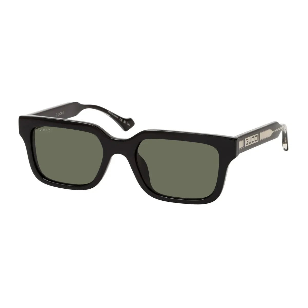 Luxury Gucci GG1732SK 001 Sunglasses for Men Grey Lenses Full Black Frame at Optorium
