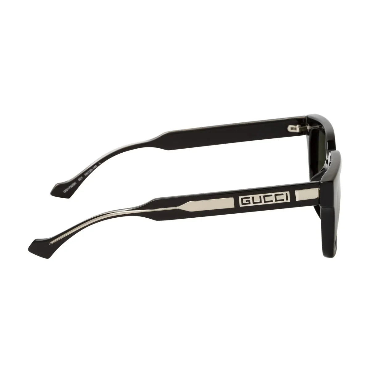Shop Gucci Full Frame Sunglasses GG1732SK 001 Men Grey Lens Eyewear | Optorium