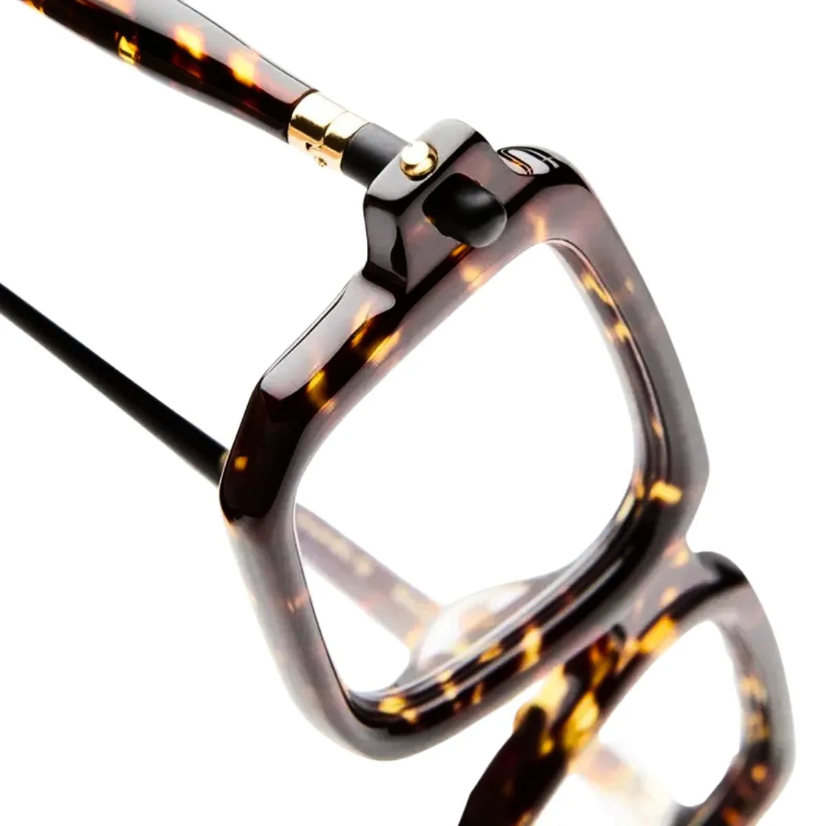 Stylish Havana color kuboraum glasses, Kuboraum Frame P23 TA, modern square shape kuboraum eyeglasses for men & women, crafted acetate optical frames, luxury kuboraum eyewear collection optorium.