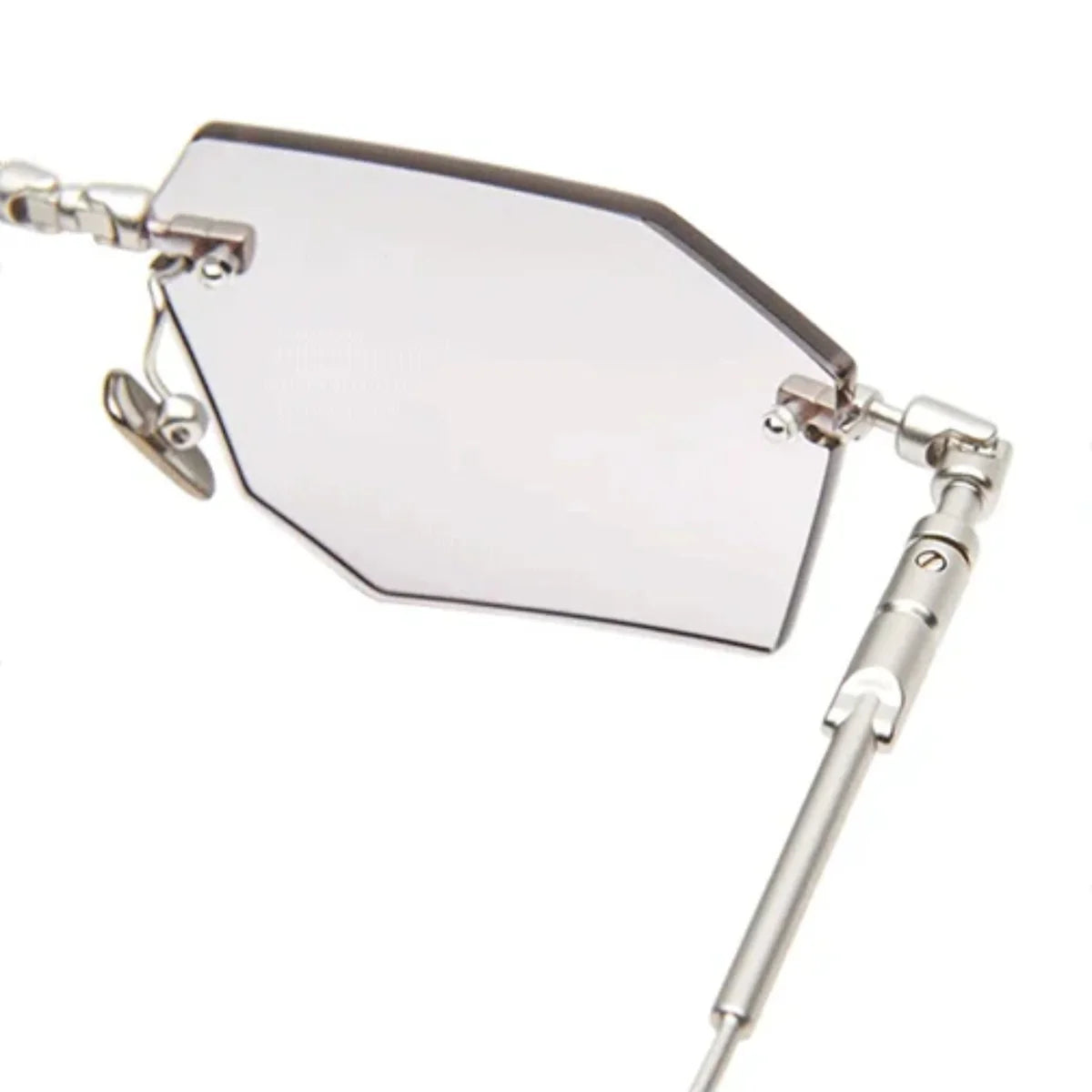 Luxury Kuboraum Rimless Rectangular Sunglasses H63 SM – Optorium