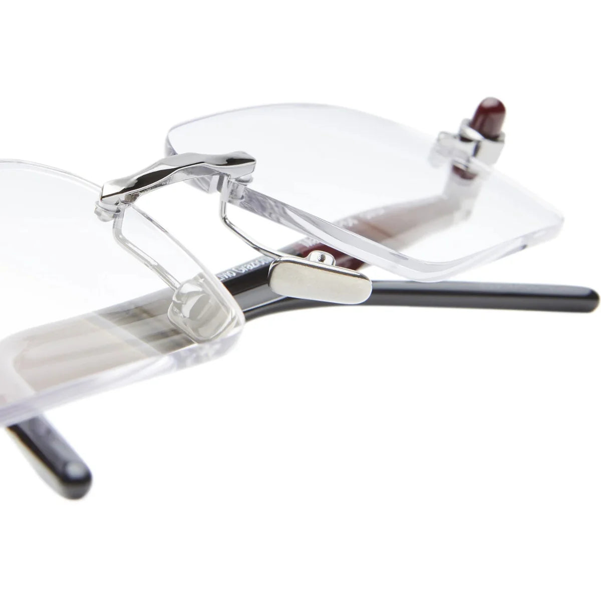 Kuboraum rectangle rimless optical frame P64 GM BX Online at optorium India