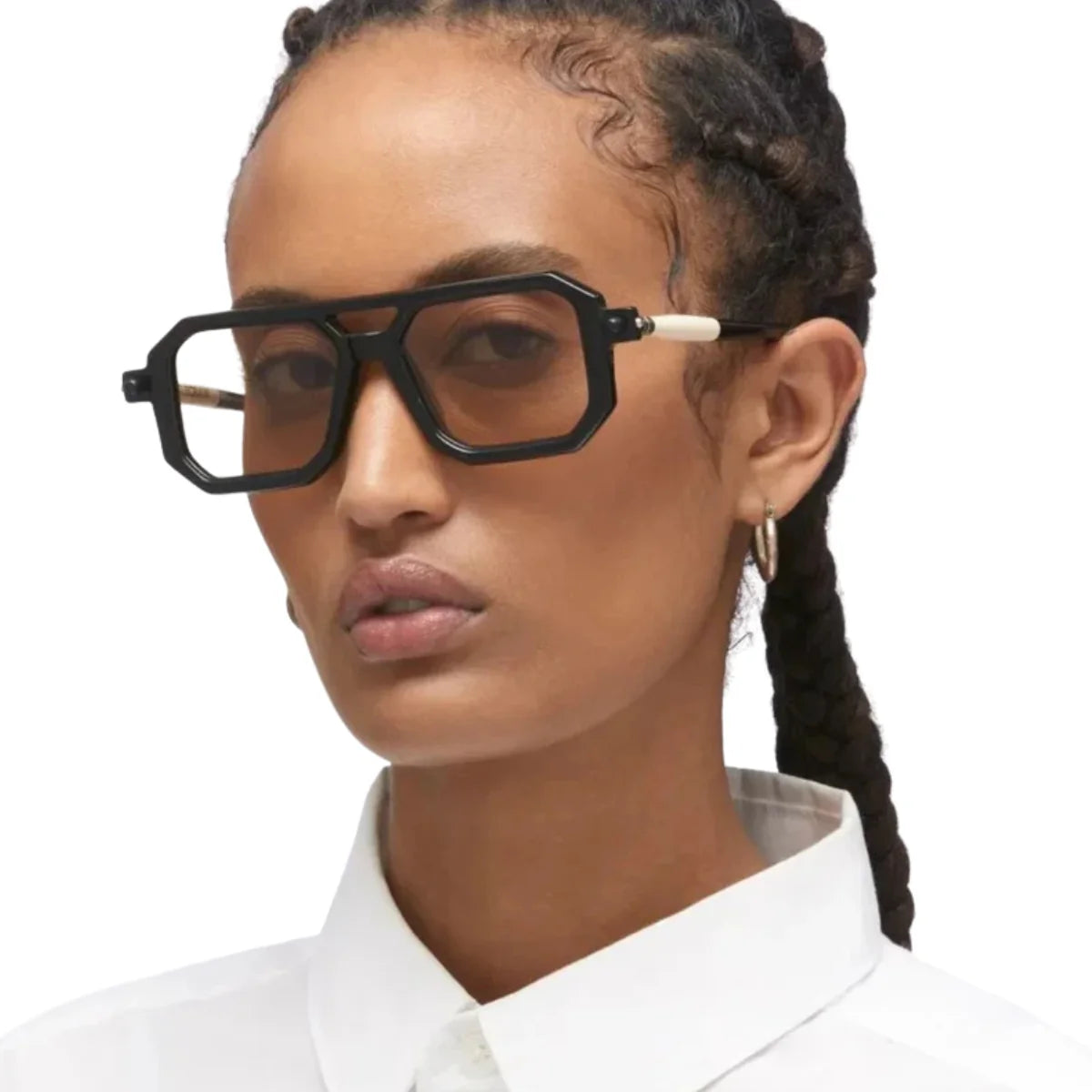 Kuboraum P8 Black Sunglasses Unisex Design with Yellow Lenses – Optorium
