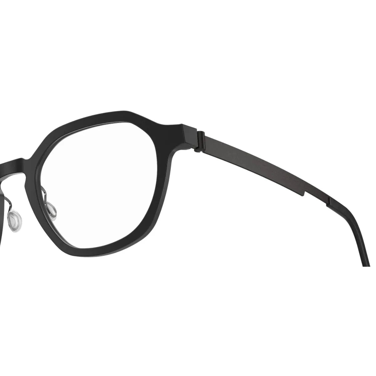 Trendy Lindberg Acetanium Frame 1061 AL11, black Lindberg glasses frames, square Lindberg eye frames, stylish Lindberg prescription glasses and optical glasses at Optorium.