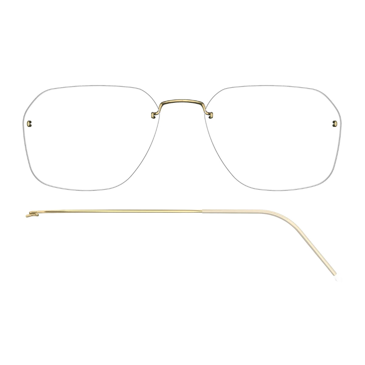 Lindberg square titanium optical frame 2566 PGT at Optorium.