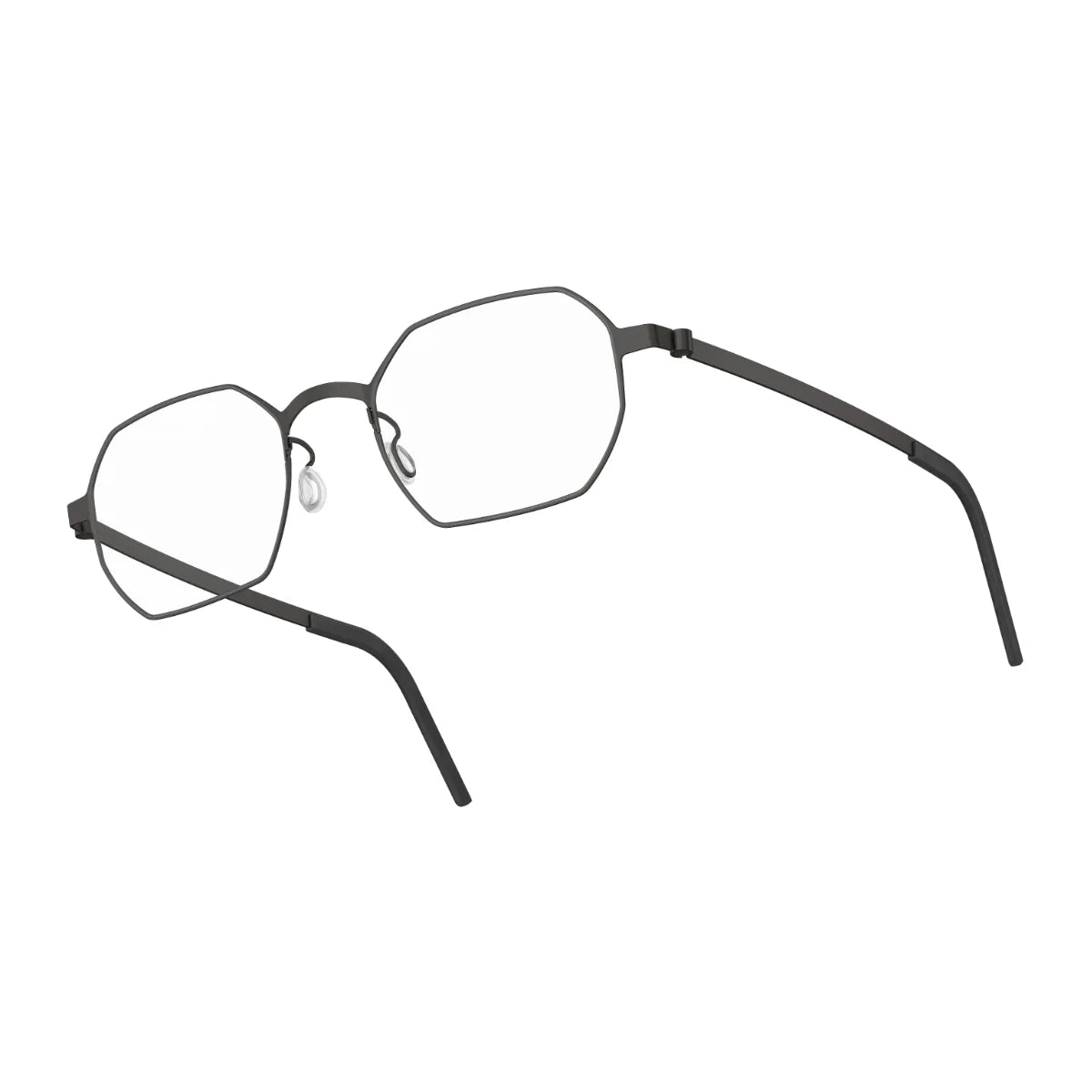 Luxury Lindberg spectacles 9650 U9 titanium square frame, full-rim grey design for unisex style Optorium