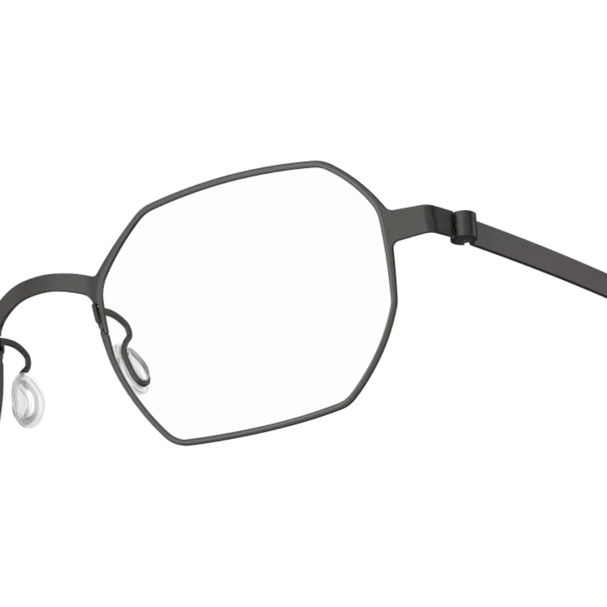 Ultra-light Lindberg prescription glasses Strip Titanium 9650 U9, square full-rim grey eyeglasses, stylish for men and women, Optorium