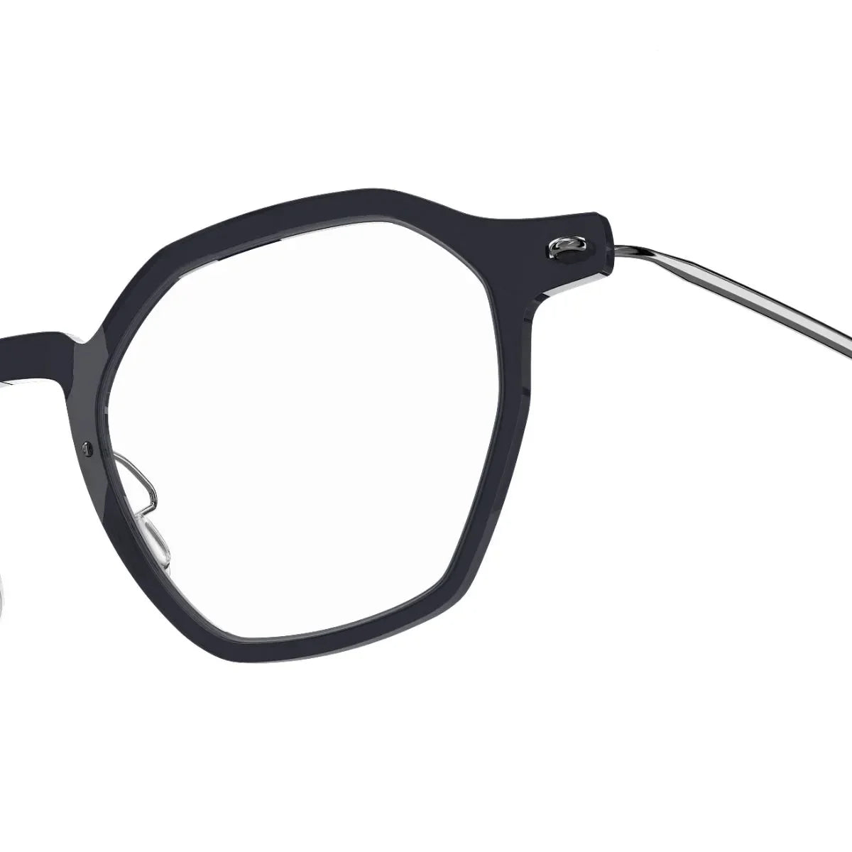Luxury Lindberg n.o.w. 6654 P10 unisex optical eyeglasses in polished black colour – Optorium