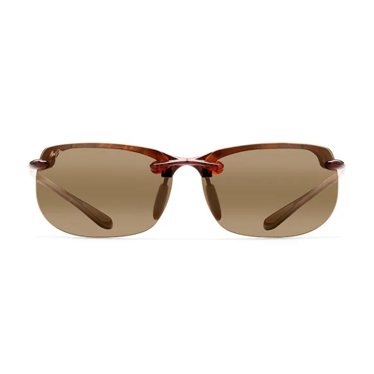 Maui Jim Banyans MJ 412 10 sunglasses for men, tortoise color frame with brown lenses. Available online at Optorium.
