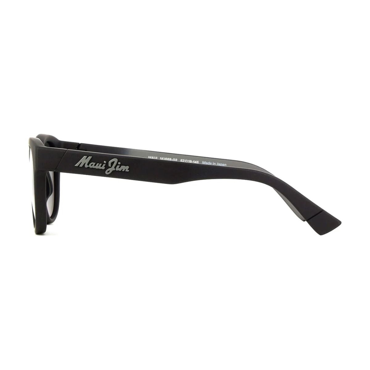 Stylish Maui Jim Ihupani MJ 658 02 sunglasses, black frame and grey mirror lenses. Buy online at Optorium.
