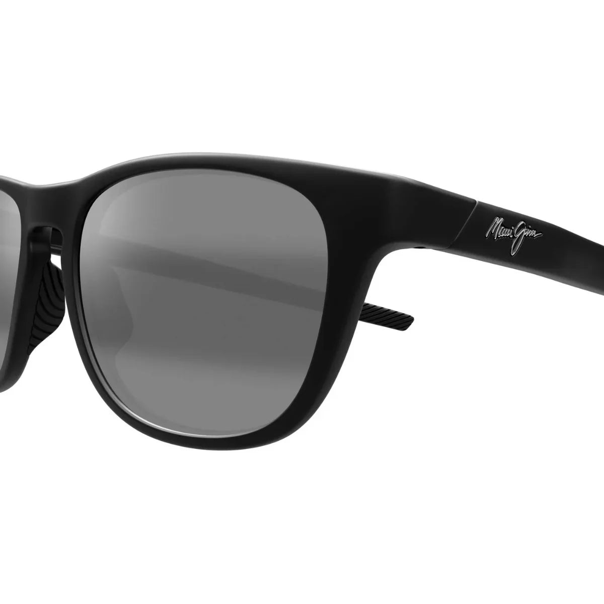 Maui Jim Melemele MJ 0597S 001 square shape sunglasses, polarized maui jim shades, premium maui jim sunglasses men, stylish matte black color for everyday wear at optorium.