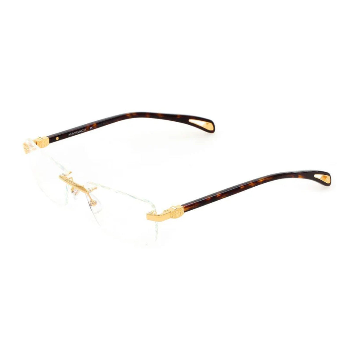 "Maybach frame high-end  rimless glasses for men and women, 47mm lens, 19mm bridge, 145mm temples, made in Germany – Optorium"