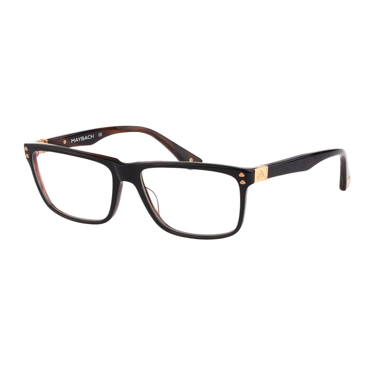 Shop Maybach THE CHAUFFEUR IV Optical Frame For Men - Optorium, Black optical frame, elegant Maybach eyewear, top-selling rectangle frames for modern gentlemen – optorium.