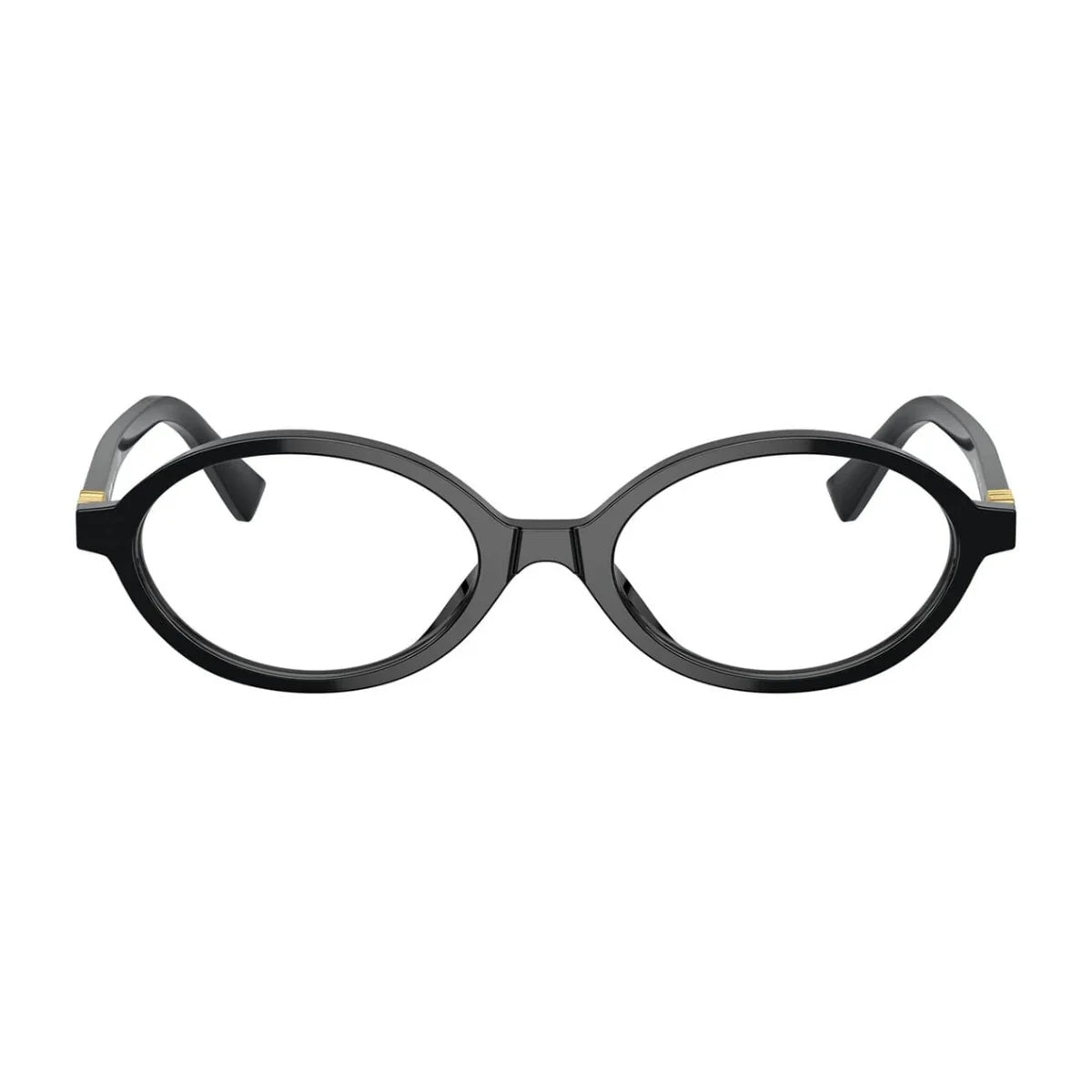 "Miu Miu eye glasses VMU 01X 1AB 101 in black acetate with oval prescription glasses"