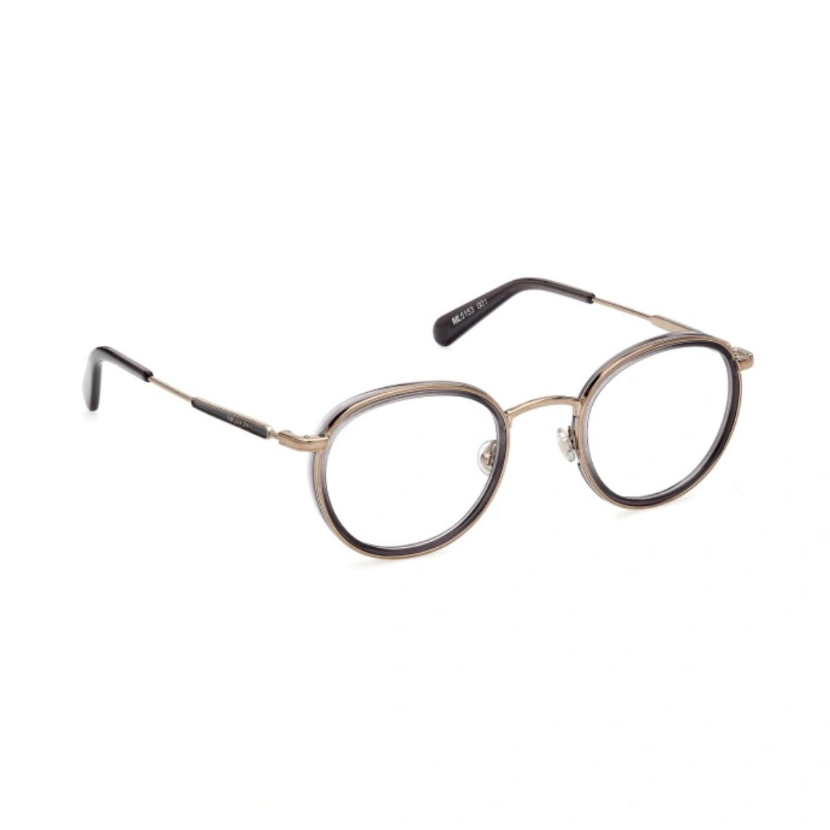 "Shop Moncler ML5133 001 stylish eyewear frame today at Optorium."
