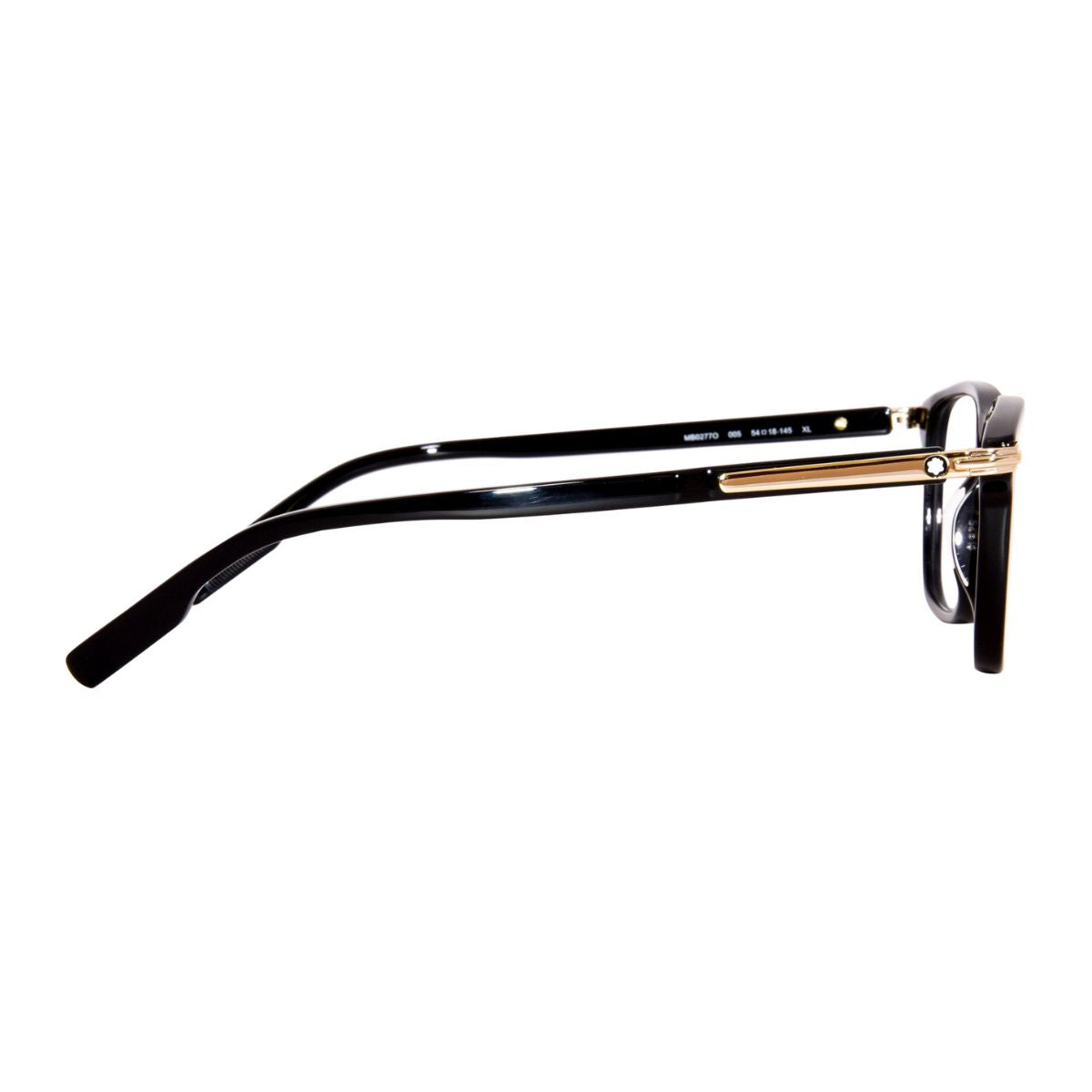 Mont Blanc black full-rim acetate eyeglass frame MB0277O 005 for men, elegant and lightweight optical glasses – Find authentic Mont Blanc frames online at Optorium.
