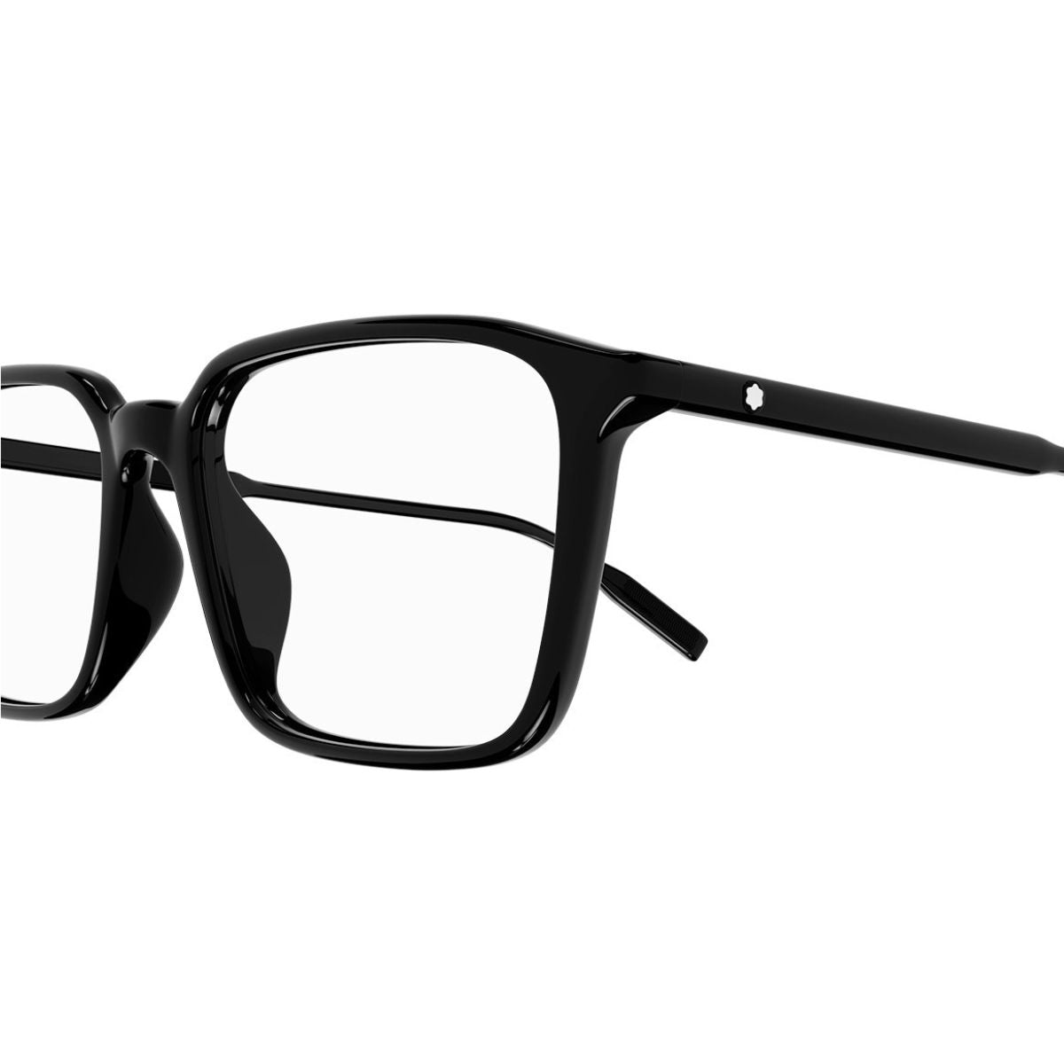 "Mont Blanc MB0293OA 001 square eyewear, offering all-day comfort, online at Optorium."