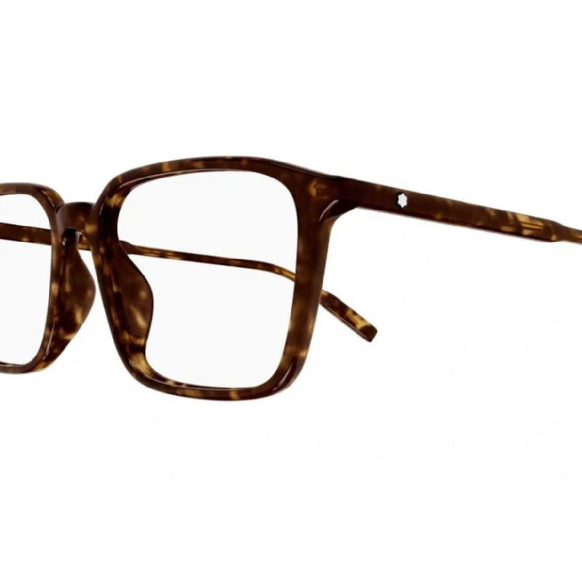 Discover Mont Blanc eyewear for men with the MB0293OA 002 rectangle shape frame in a Havana color. Premium optical frames designed for comfort and style online at Optorium.