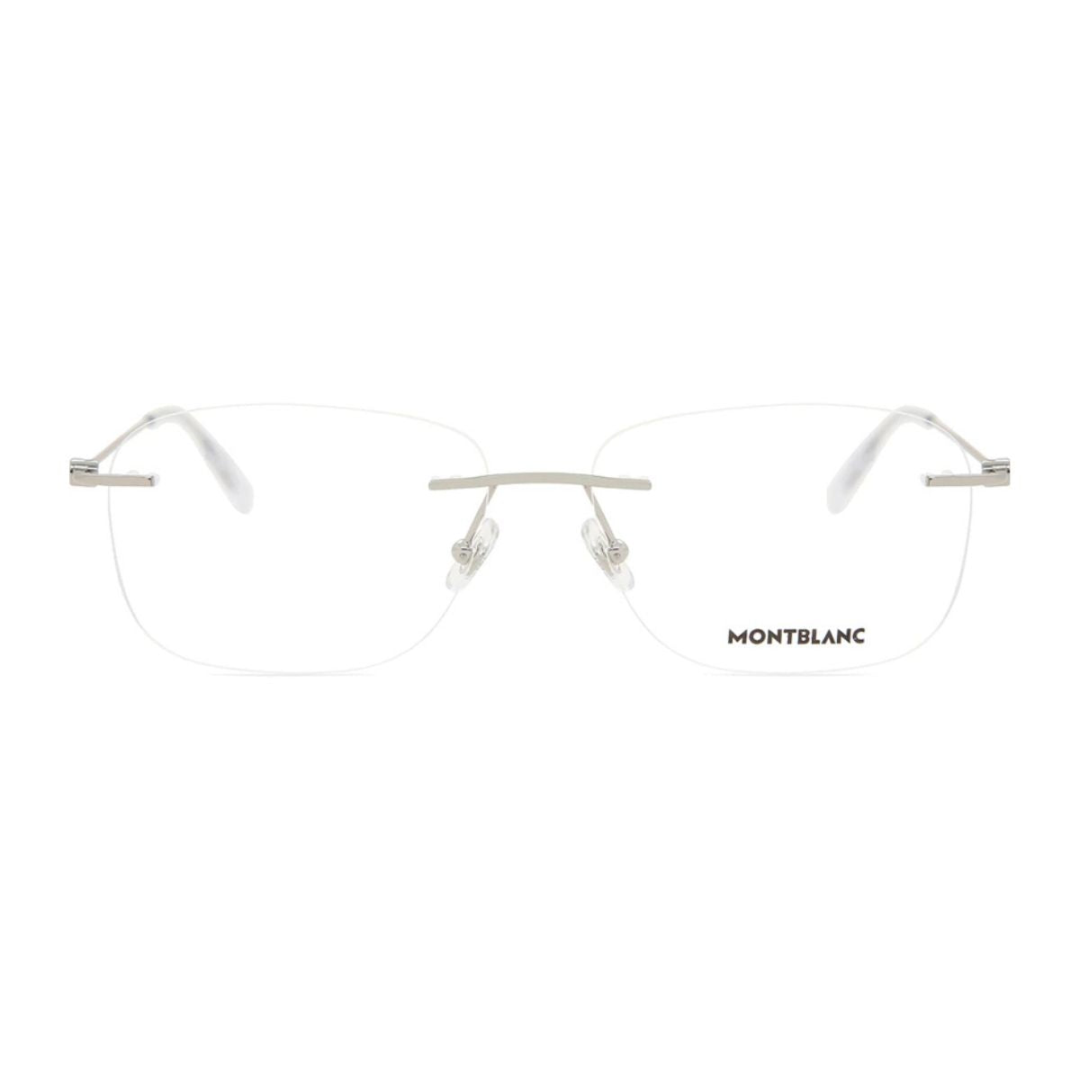 Mont Blanc Frame MB0075O-003 rimless design offers luxury and comfort in premium Mont Blanc rimless frames and eyeglasses frames crafted for elegance at Optorium.
