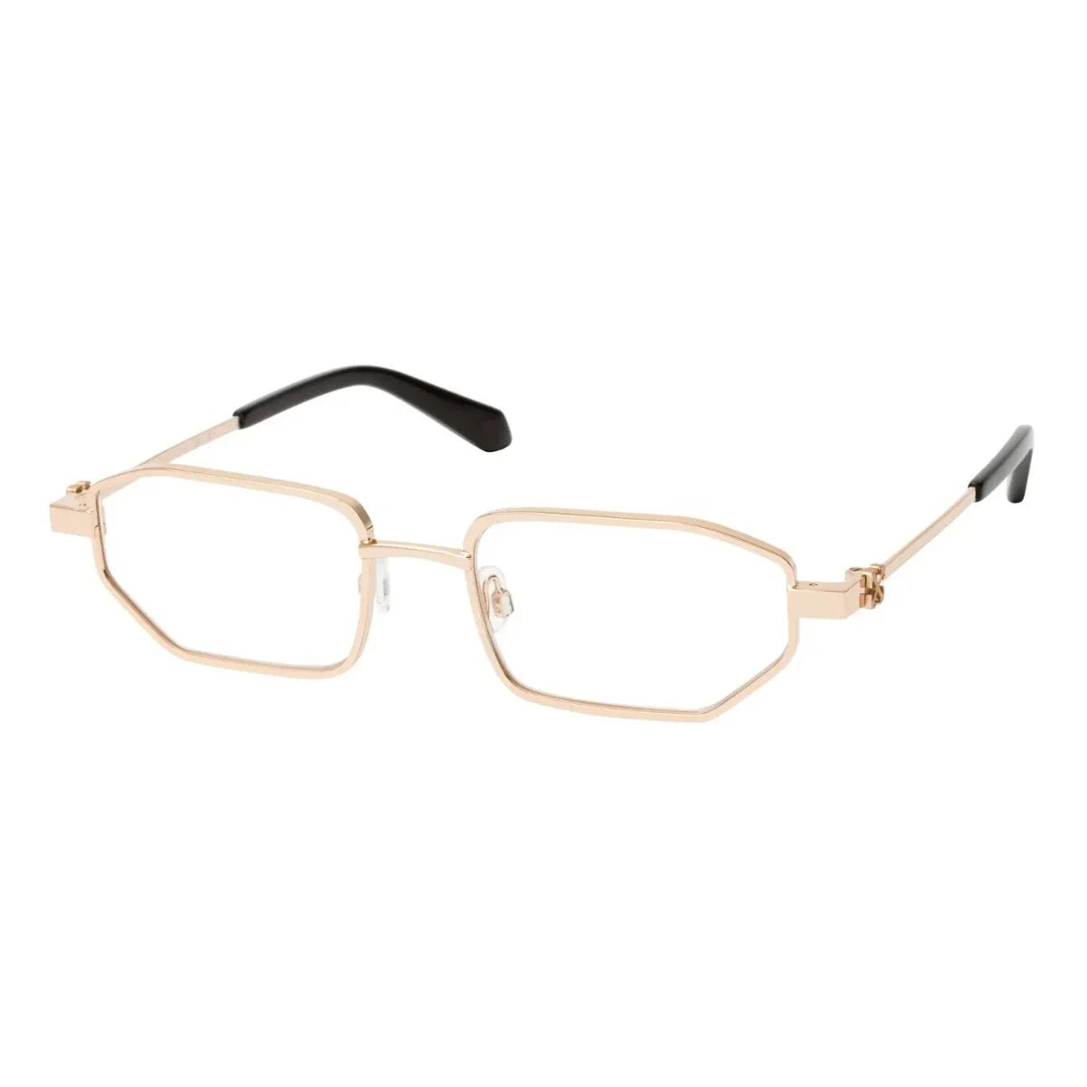 Off White eye glasses OERJ089 7600 gold tone, premium Off White prescription glasses with durable optical frames, stylish Off White glasses frame for office and casual wear optorium.