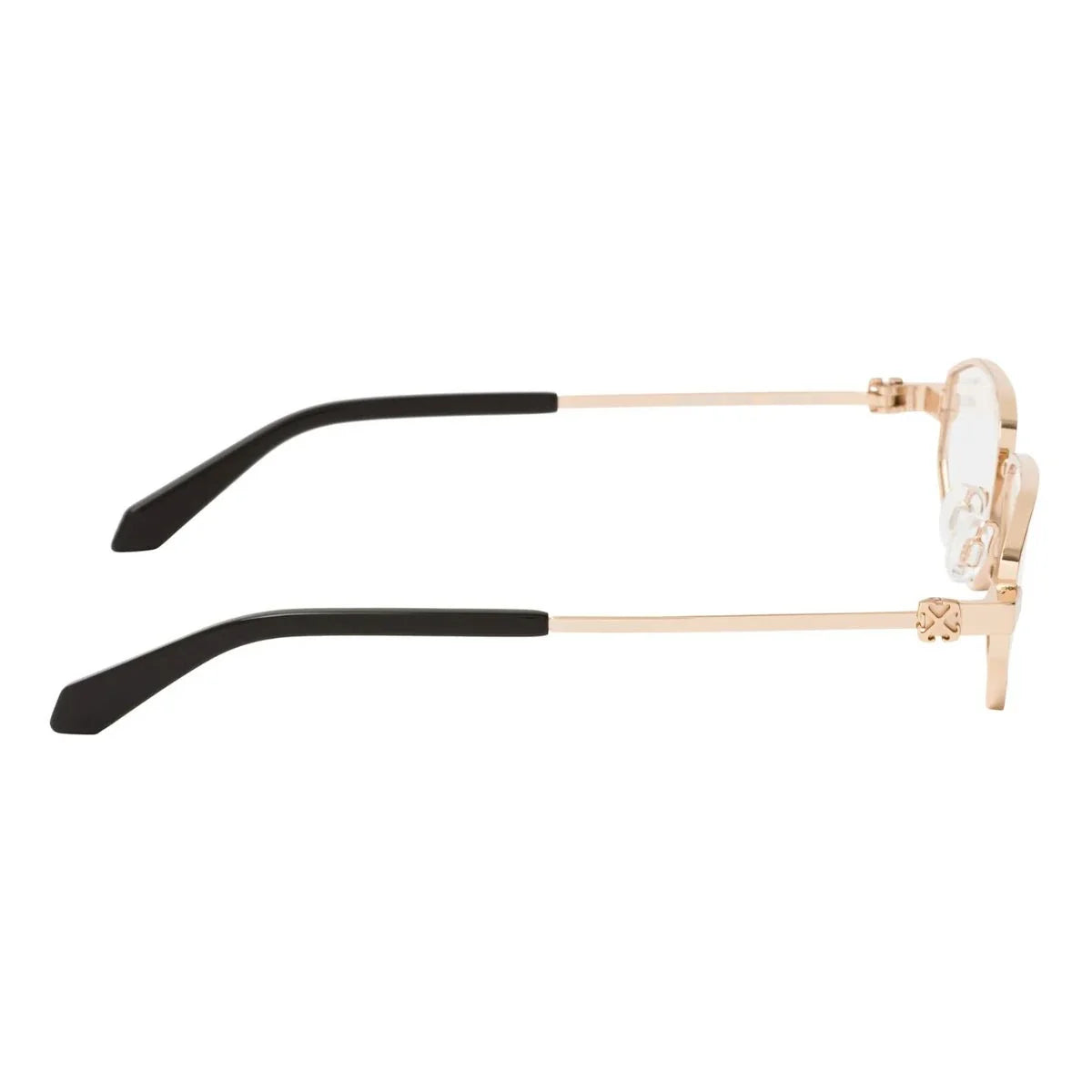 Premium Off White optical glasses OERJ089 7600 in gold, luxury Off White eyeglass frames with lightweight prescription lenses, trending Off White glasses frame for daily style optorium.